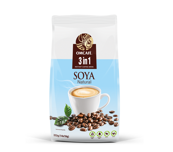 OMCAFÉ 3in1 SOYA Natural 14x18g